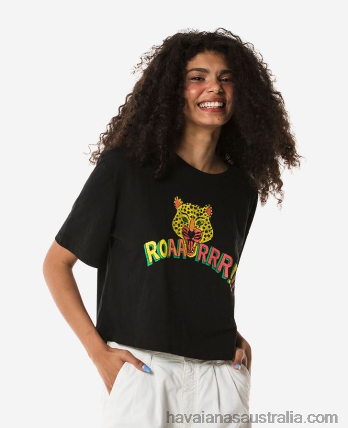 Havaianas Roar Lion T-shirt BLACK