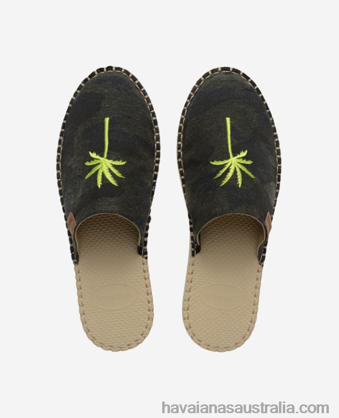 Havaianas Espadrille Mule Camo Eco MILITARY GREEN