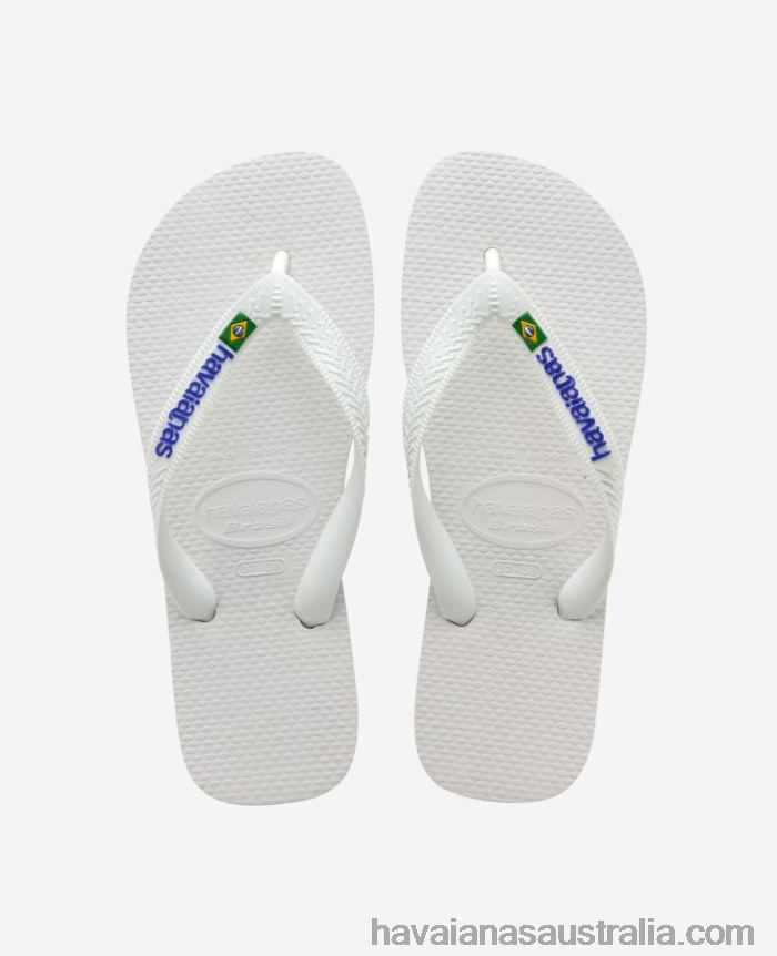 Havaianas Brasil Logo WHITE