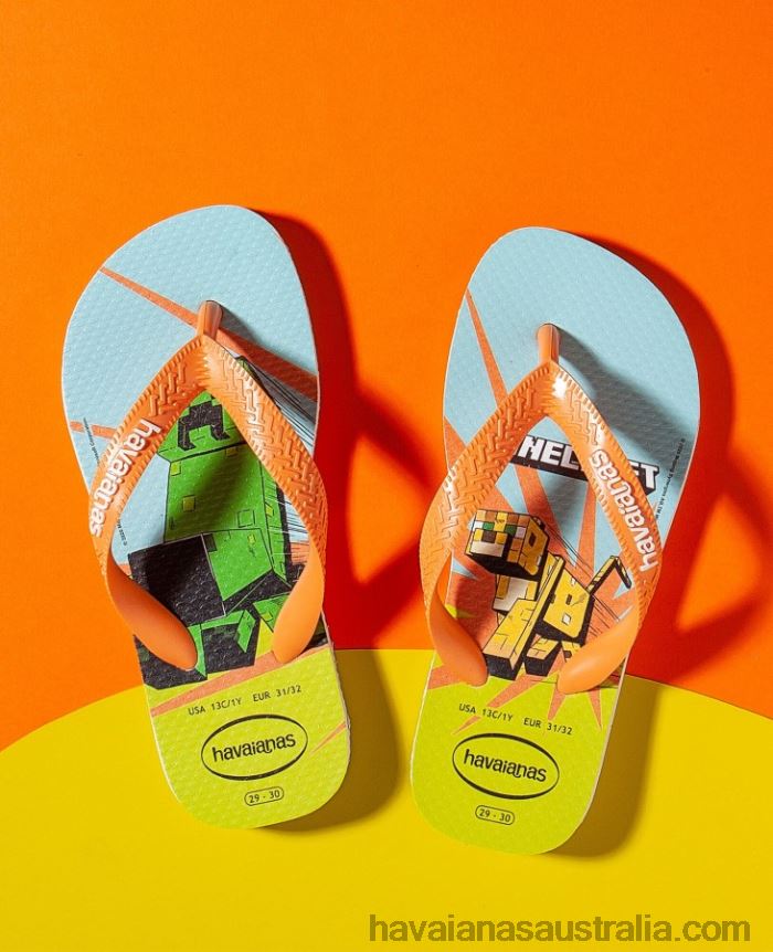 Havaianas Kids Minecraft WHITE
