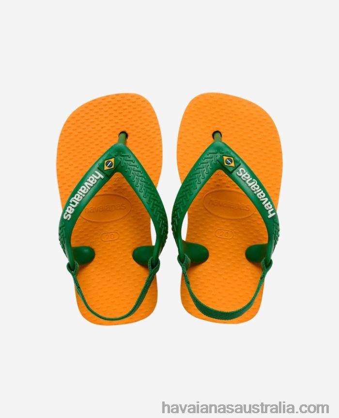 Havaianas Baby Brasil Logo II ORANGE CITRUS
