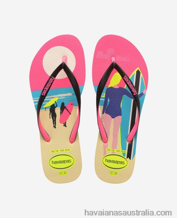 Havaianas Slim Style Mix LEMON YELLOW