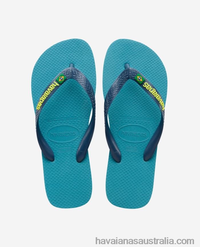 Havaianas Brasil Logo NAUTICAL BLUE