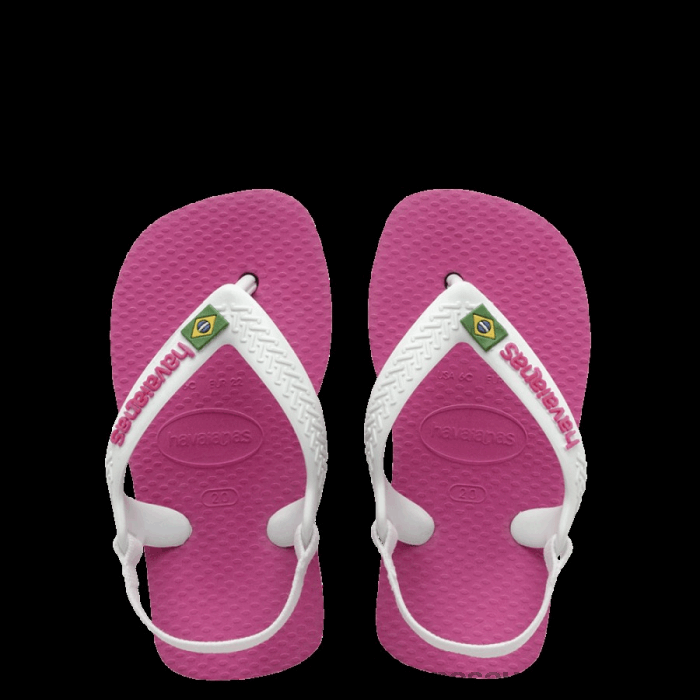 Baby Brazil Logo Flip Flops Hollywood Rose
