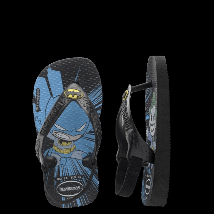 Baby Heroes Thongs Black