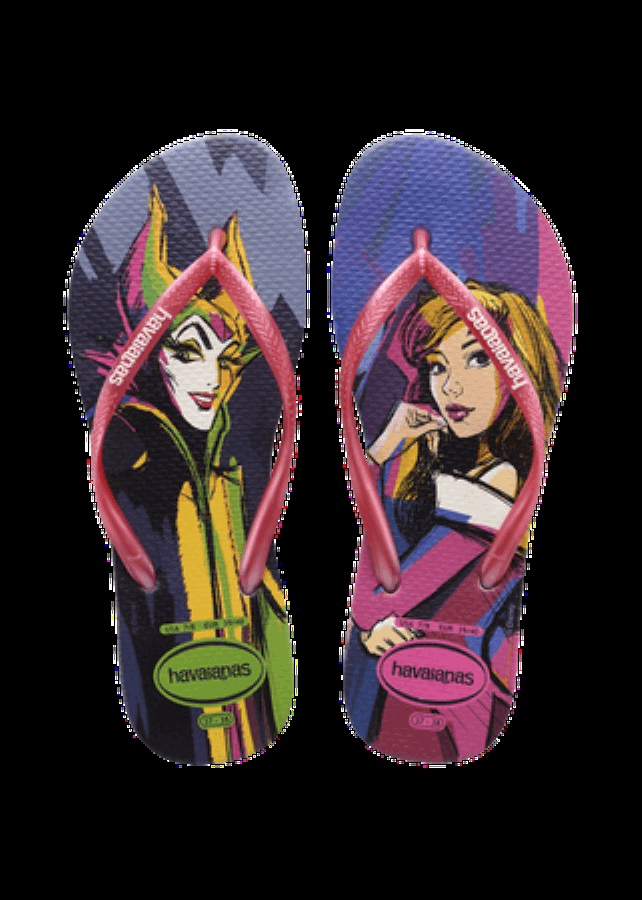 Disney Slim Villains Flip Flops AUBERGINE