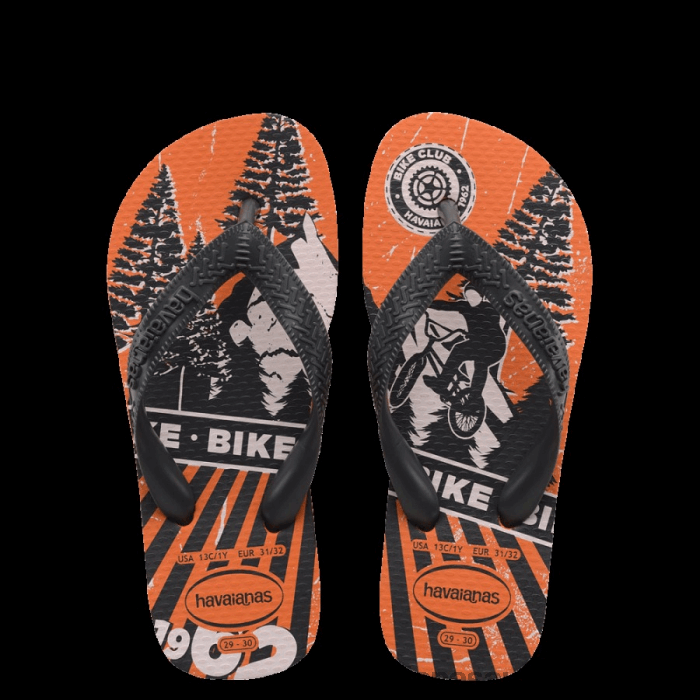 Kids Athletic Flip Flops Orange