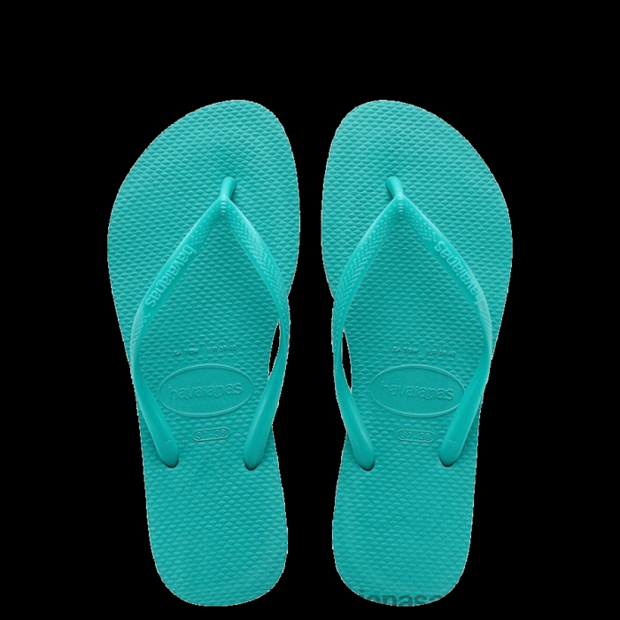 Kids Slim Flip Flops Mint Green