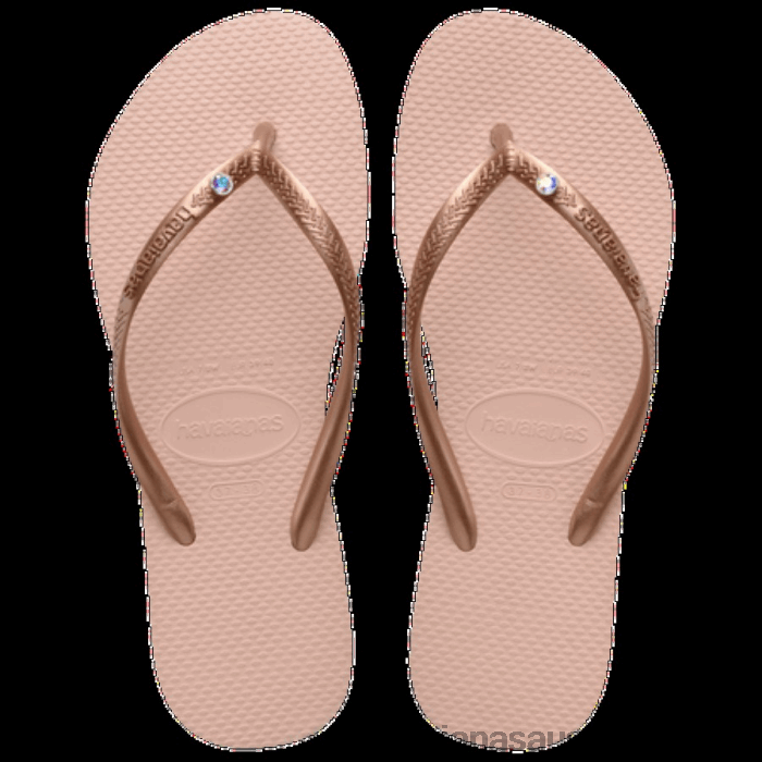 Slim Crystal SW II Flip Flops BALLET ROSE