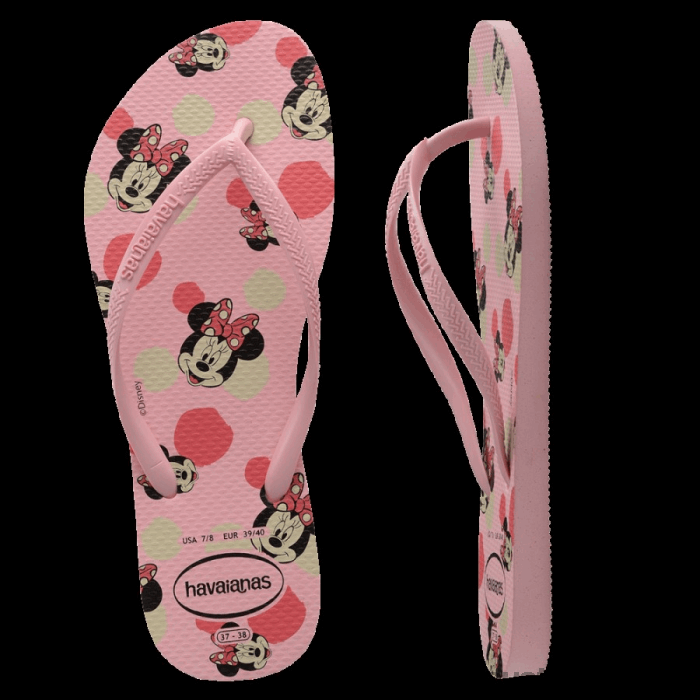 Slim Disney Thongs Marco Pink