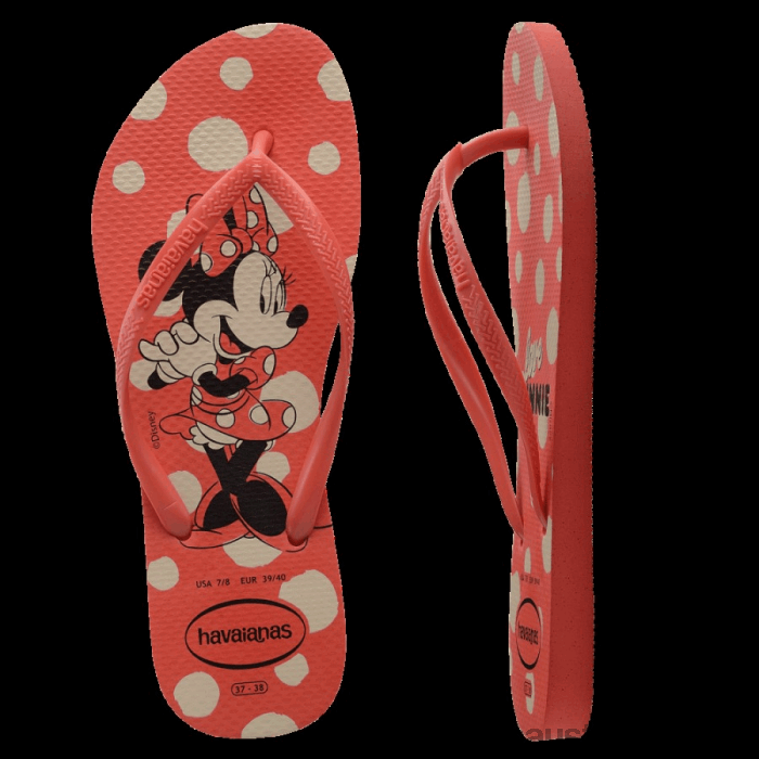 Slim Disney Thongs Red Crush