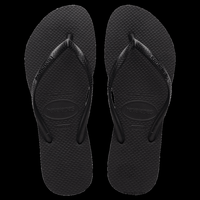 Slim Flip Flops Basic Black
