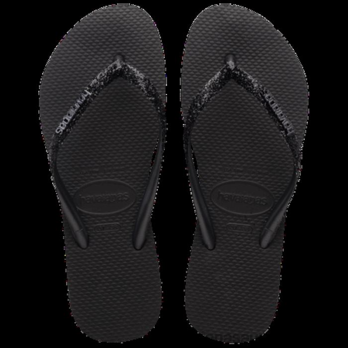 Slim Glitter II Flip Flop BLACK
