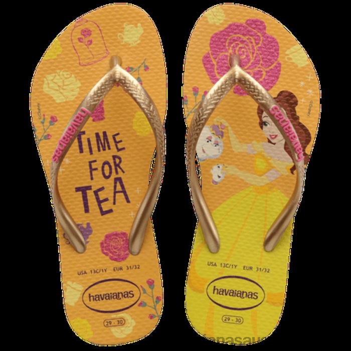 Slim Princess Flip Flops LEMON YELLOW