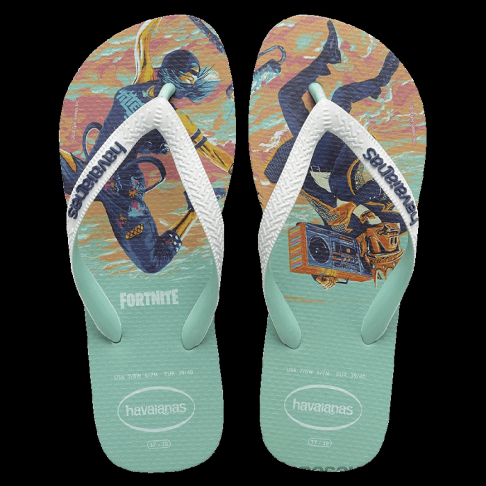 Top Fortnite Flip Flops Green