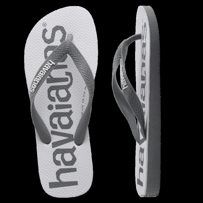 Top Logo Mania Thongs Steel Grey