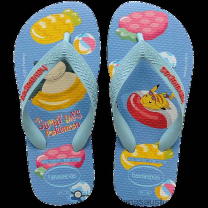 Top Pokemon Flip Flops WHITE