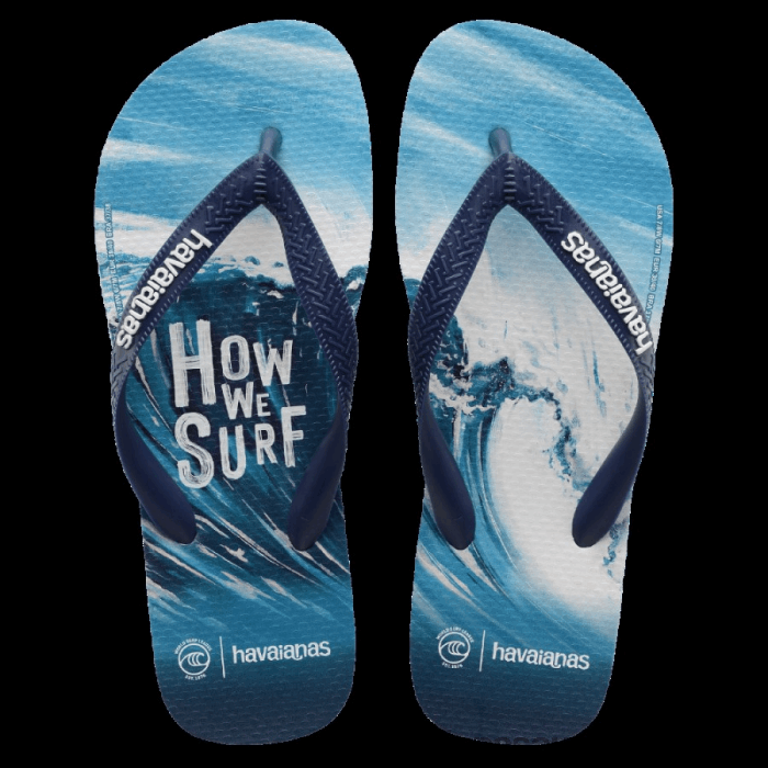 Top WSL Flip Flops Navy