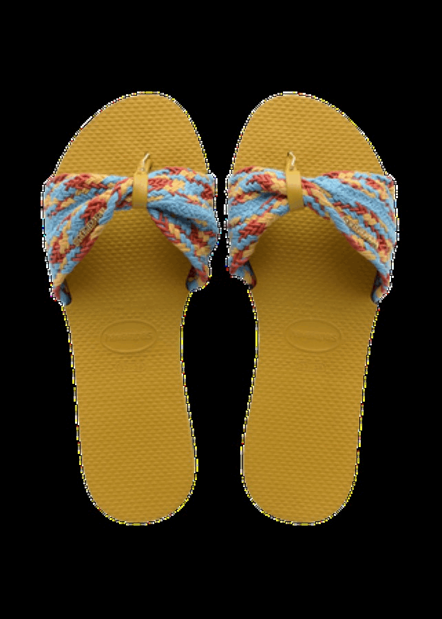 You St. Tropez Mesh Sandals MUSTARD